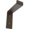 Ekena Millwork Steel Truss Shelf Bracket, Hammered Brown 2"W x 6"D x 6 1/4"H BKTM02X06X06TSHBR - alternate 1